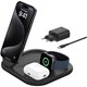 Belkin WIZ029VFBK Qi2 15W ile 3'ü 1 arada Manyetik Katlanabilir Kablosuz Şarj Cihazı Siyah