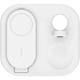 Belkin WIZ029VFWH Qi2 15W ile 3'ü 1 arada Manyetik Katlanabilir Kablosuz Şarj Cihazı Beyaz