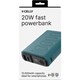 Celly Powerbank PD 20W 2 USB-C  1 USB-A 10.000mAh UP Mavi