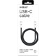 Celly USB-C to USB-C 1.5m Cotton Kablo Siyah