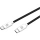 Celly USB-C to USB-C 1.5m Cotton Kablo Siyah