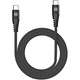 Celly USB-C to USB-C 60W Nylon Kablo Siyah