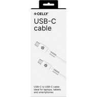 Celly USB-C to USB-C PD 60W Kablo Beyaz