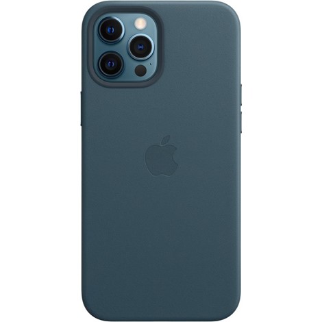 iPhone 12 Pro Max Deri Kılıf Baltık Mavisi