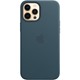 iPhone 12 Pro Max Deri Kılıf Baltık Mavisi