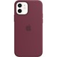 iPhone12 | 12 Pro Silikon Kılıf Kırmızı Erik