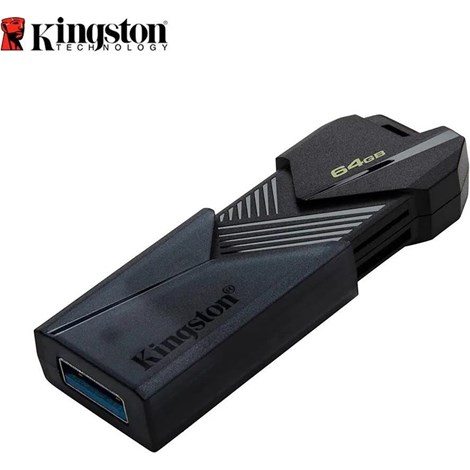 Kingston 64GB Portable USB 3.2 Gen 1 DataTraveler Exodia Onyx