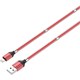 LDNIO LS491 Type-C Micro Şarj ve Veri Aktarım Kablosu Kırmızı