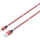 LDNIO LS491 Lightning Mıknatıslı Şarj ve Veri Aktarım Kablosu Kırmızı