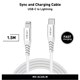 Minix USB-C to Lightning  Şarj (60Watt3Amper) Kablosu  150cm  Renk Beyaz