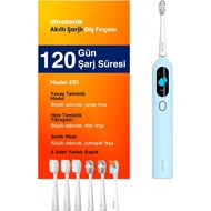 Pluzz EB1 Ultra Sonic Şarjlı Diş Fırçası - Mavi