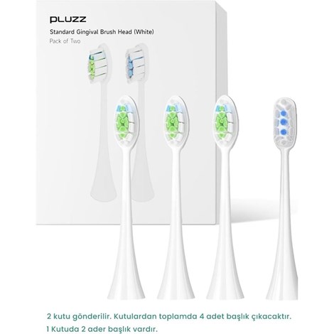 Pluzz R101 Sonic Şarjlı Diş Fırçası -  Yedek Başlık