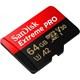 SanDisk Extreme Pro SDSQXCU-064G-GN6MA Class 10 UHS-I U3 A2 V30 64 GB Micro SD Kart