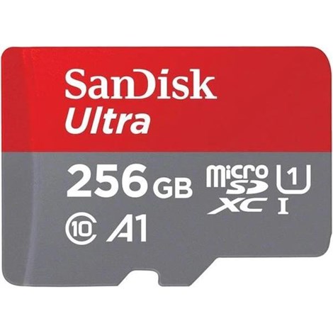 SanDisk Ultra SDSQUAC-256G-GN6MN Class 10 UHS-I U1 A1 256 GB Micro SD Kart