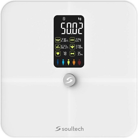 Soultech AT001B WellDone Bluetooth Smart Body Fat Scale White