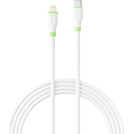 Soultech DK070B iPhone to Type-C 3A Soft Cable Beyaz (Stand Paketli)