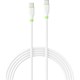 Soultech DK071B Type-C to Type-C 3A Soft Cable Beyaz (Stand Paketli)