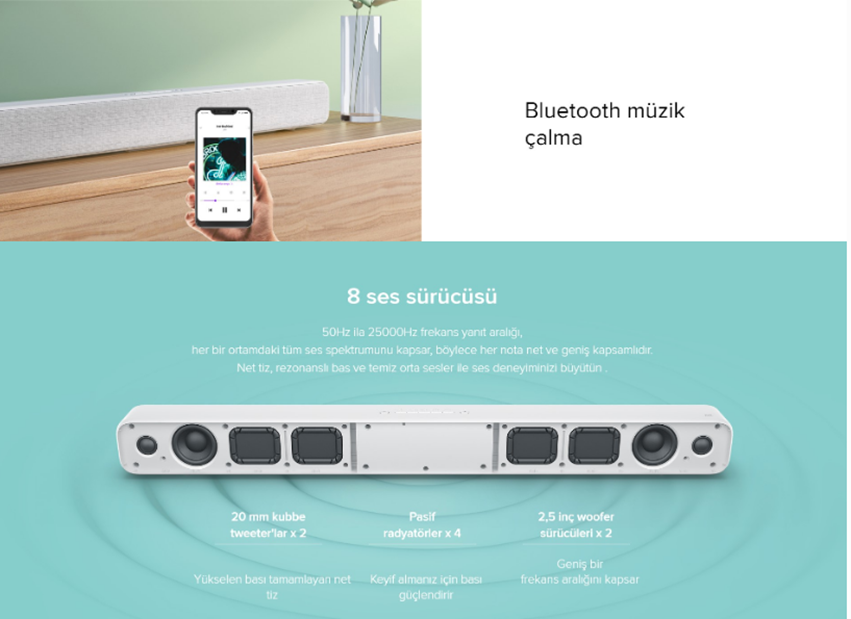 Xiaomi Mi TV Kablosuz Bluetooth Soundbar