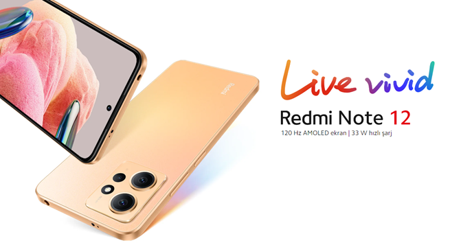 Xiaomi Redmi Note 12 Gri 6 GB + 128 GB Akıllı Telefon